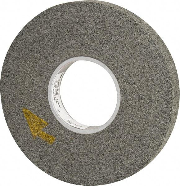 3M - 8" Diam, 1" Face Width, 3" Center Hole, Fine Grade, Silicon Carbide Deburring Wheel - Convolute, Extra Hard Density 9 Grade, 4,500 RPM - Eagle Tool & Supply