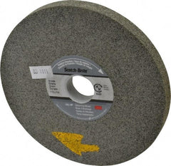 3M - 6" Diam, 1/2" Face Width, 1" Center Hole, Fine Grade, Silicon Carbide Deburring Wheel - Convolute, Hard Density 11 Grade, 3,000 RPM - Eagle Tool & Supply