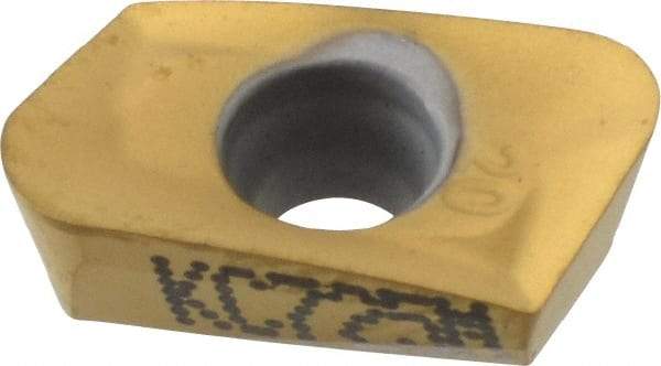 Kennametal - EC1020 LD Grade KC725M Carbide Milling Insert - TiN/TiCN/TiN Finish, 0.148" Thick, 2mm Corner Radius - Eagle Tool & Supply