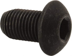 Value Collection - 3/8-24 UNF Hex Socket Drive, Button Screw - Alloy Steel, Black Oxide Finish, Fully Threaded, 5/8" Length Under Head - Eagle Tool & Supply