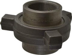 Made in USA - Size 2", Class 3,000, Forged Carbon Steel Black Pipe Lug Union - 3,000 psi, Threaded End Connection - Eagle Tool & Supply