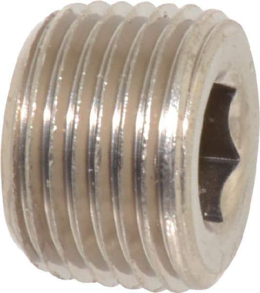 Value Collection - 3/8" Internal Pipe, Brass Countersunk Plug - MNPT - Eagle Tool & Supply