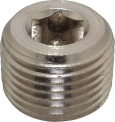 Value Collection - 1/2" Internal Pipe, Brass Countersunk Plug - MNPT - Eagle Tool & Supply