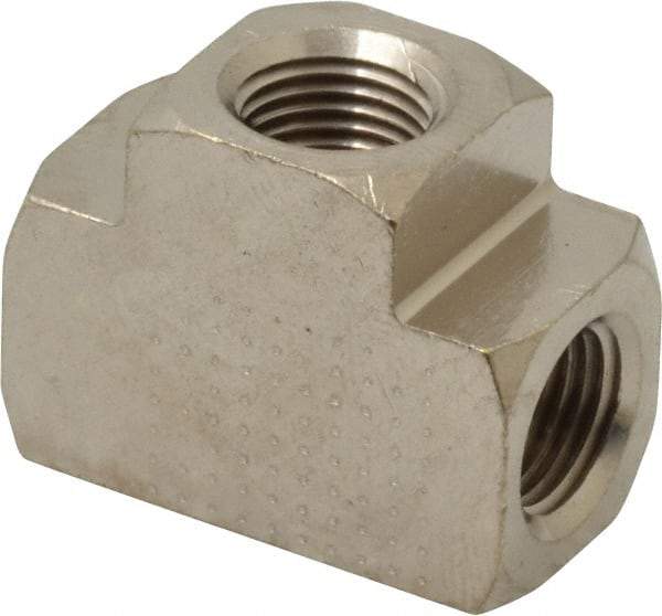 Value Collection - 1/8" Internal Pipe, Brass Union Tee - FNPT - Eagle Tool & Supply