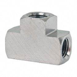 Value Collection - 1/4" Internal Pipe, Brass Union Tee - FNPT - Eagle Tool & Supply