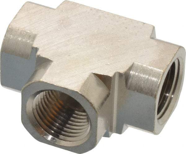 Value Collection - 3/8" Internal Pipe, Brass Union Tee - FNPT - Eagle Tool & Supply