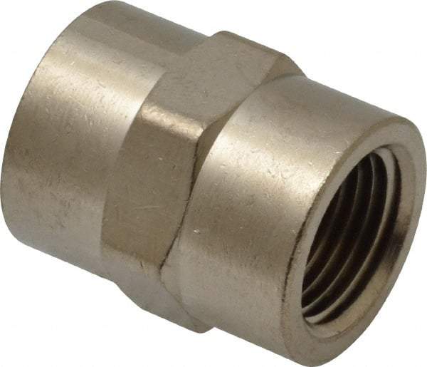 Value Collection - 3/8" Internal Pipe, Brass Coupling - FNPT - Eagle Tool & Supply