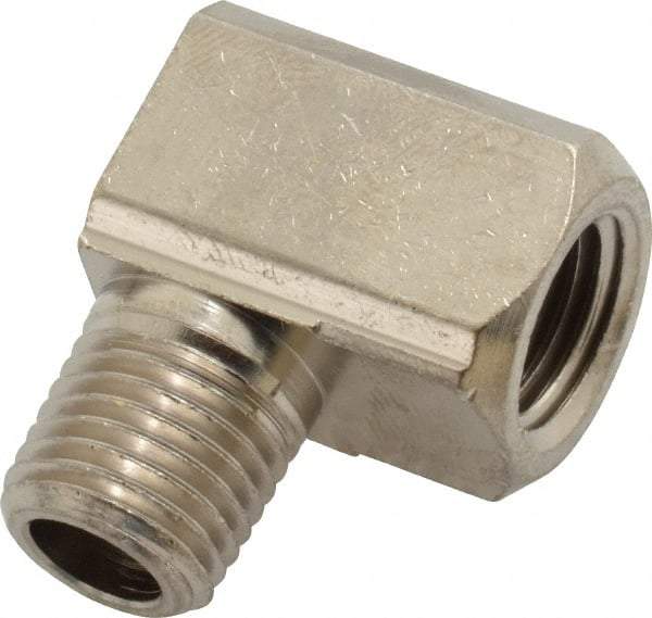 Value Collection - 1/4" Internal Pipe, Brass 90° Street Elbow - FNPT x MNPT - Eagle Tool & Supply