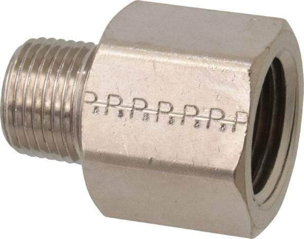 Value Collection - 1/2 x 3/8" Internal Pipe, Brass Adapter - FNPT x MNPT - Eagle Tool & Supply