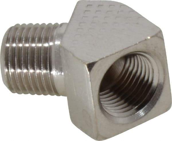 Value Collection - 1/8" Internal Pipe, Brass 45° Street Elbow - FNPT x MNPT - Eagle Tool & Supply