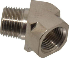 Value Collection - 3/8" Internal Pipe, Brass 45° Street Elbow - FNPT x MNPT - Eagle Tool & Supply
