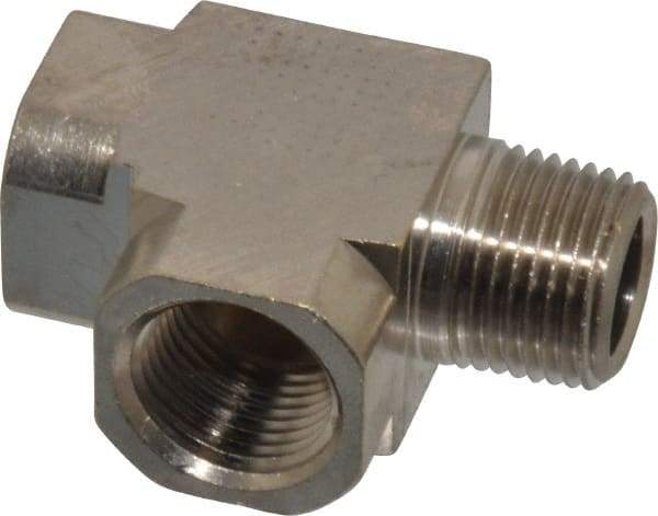 Value Collection - 3/8" Internal Pipe, Brass Street Tee - FNPT x MNPT - Eagle Tool & Supply