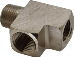 Value Collection - 1/2" Internal Pipe, Brass Street Tee - FNPT x MNPT - Eagle Tool & Supply