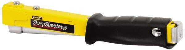 Stanley - Manual Hammer Tacker - 1/4, 5/16, 3/8" Staples, Yellow & Black, Steel - Eagle Tool & Supply