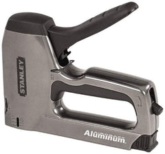 Stanley - Manual Brad Nailer/Staple Gun - 1/4, 5/16, 3/8, 1/2, 9/16, 1/2, 5/8, 9/16" Staples, Silver, Aluminum - Eagle Tool & Supply