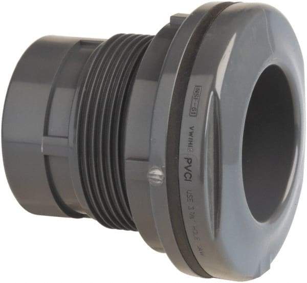 Value Collection - 2-1/2" PVC Plastic Pipe Tank Adapter - Schedule 80, Soc x Fipt End Connections - Eagle Tool & Supply