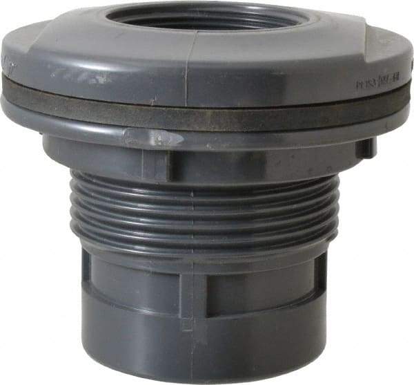 Value Collection - 2" PVC Plastic Pipe Tank Adapter - Schedule 80, FIPT x FIPT End Connections - Eagle Tool & Supply