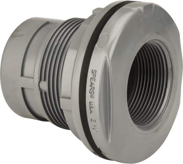 Value Collection - 2-1/2" CPVC Plastic Pipe Tank Adapter - Schedule 80, FIPT x FIPT End Connections - Eagle Tool & Supply