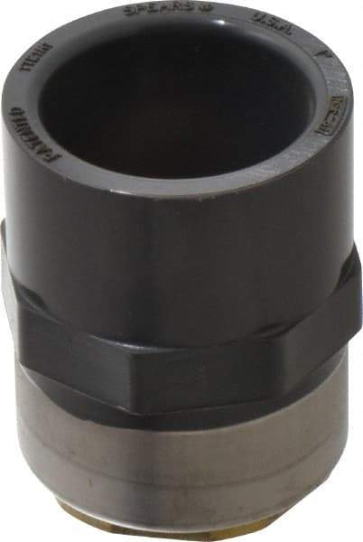 Value Collection - 1" PVC Plastic Pipe Female Adapter - Schedule 80, PVC Slip x Brass Fipt End Connections - Eagle Tool & Supply