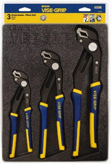 Irwin - 3 Piece GrooveLock Plier Set - Comes in Storage Tray - Eagle Tool & Supply