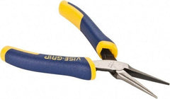 Irwin - 5-1/2" OAL, 1-19/32" Jaw Length x 9/16" Jaw Width, Long Nose Needle Nose Pliers - Smooth Jaw, Standard Head, ProTouch Handles, with Spring - Eagle Tool & Supply