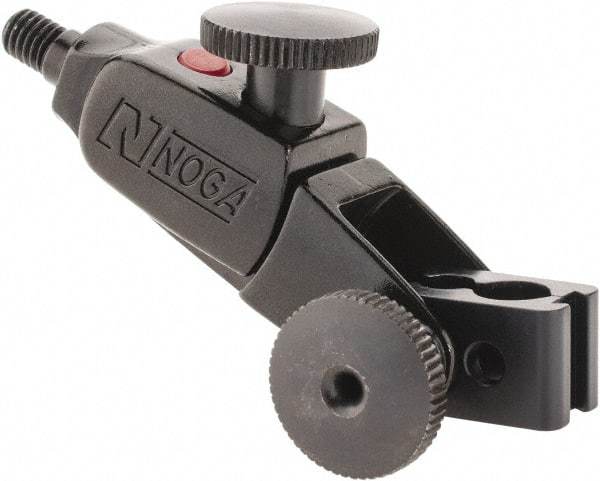 Noga - 3 Inch Long, Magnetic Indicator Base Fine Adjustment Clamp - Use With Dial and Test Indicators - Eagle Tool & Supply