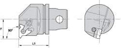 Kennametal - Insert Style LT 16ER, 35mm Head Length, Left Hand Cut, External Modular Threading Cutting Unit Head - System Size KM32, 22mm Center to Cutting Edge, Series LT Threading - Eagle Tool & Supply