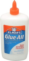 Elmer's - 16 oz Bottle White All Purpose Glue - 5 min Working Time, Bonds to Ceramic, Fabric, Leather, Paper & Wood - Eagle Tool & Supply