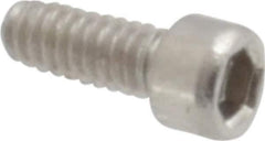 Value Collection - #0-80 UNF Hex Socket Drive, Socket Cap Screw - Grade 18-8 Stainless Steel, Uncoated, 5/32" Length Under Head - Eagle Tool & Supply