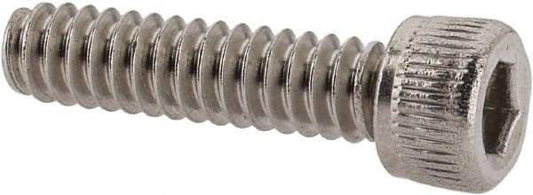 Value Collection - #6-32 UNC Hex Socket Drive, Socket Cap Screw - Grade 18-8 Stainless Steel, Uncoated, 9/16" Length Under Head - Eagle Tool & Supply