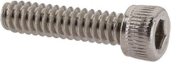 Value Collection - #6-32 UNC Hex Socket Drive, Socket Cap Screw - Grade 18-8 Stainless Steel, Uncoated, 9/16" Length Under Head - Eagle Tool & Supply