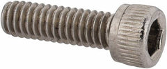 Value Collection - #8-32 UNC Hex Socket Drive, Socket Cap Screw - Grade 18-8 Stainless Steel, Uncoated, 9/16" Length Under Head - Eagle Tool & Supply