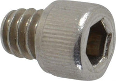 Value Collection - 1/4-20 UNC Hex Socket Drive, Socket Cap Screw - Grade 18-8 Stainless Steel, Uncoated, 1/4" Length Under Head - Eagle Tool & Supply