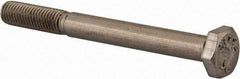 Value Collection - 1/4-28 UNF, 2-1/2" Length Under Head Hex Head Cap Screw - Partially Threaded, Grade 18-8 Stainless Steel, Uncoated, 7/16" Hex - Eagle Tool & Supply
