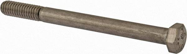 Value Collection - 5/16-18 UNC, 3-3/4" Length Under Head Hex Head Cap Screw - Fully Threaded, Grade 18-8 Stainless Steel, Uncoated, 1/2" Hex - Eagle Tool & Supply