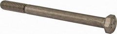 Value Collection - 5/16-18 UNC, 3-3/4" Length Under Head Hex Head Cap Screw - Fully Threaded, Grade 18-8 Stainless Steel, Uncoated, 1/2" Hex - Eagle Tool & Supply