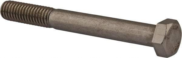 Value Collection - 3/8-16 UNC, 3-1/4" Length Under Head Hex Head Cap Screw - Partially Threaded, Grade 18-8 Stainless Steel, Uncoated, 9/16" Hex - Eagle Tool & Supply