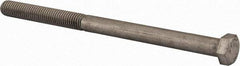 Value Collection - 1/2-13 UNC, 7-1/2" Length Under Head Hex Head Cap Screw - Partially Threaded, Grade 18-8 Stainless Steel, Uncoated, 3/4" Hex - Eagle Tool & Supply