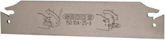 Seco - 0.984" Blade Height, 3/32" Blade Width, 5.91" OAL, Neutral Cut, Double End Indexable Cut-Off Blade - 2" Max Depth of Cut, 150.10A Blade, 150.10 Series - Eagle Tool & Supply