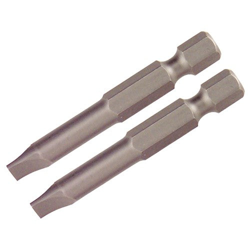 Slotted Power Bit 6.5 × 50mm (2 Bit Pack) - Eagle Tool & Supply
