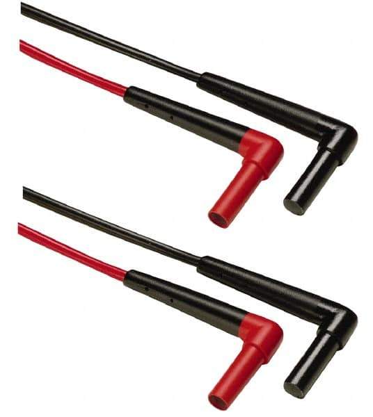 Fluke - Black/Red Electrical Test Equipment Leads Set - Use with All Models - Eagle Tool & Supply