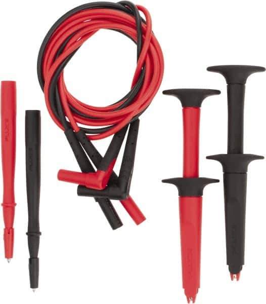 Fluke - Black/Red Electrical Test Equipment Leads Set - Eagle Tool & Supply