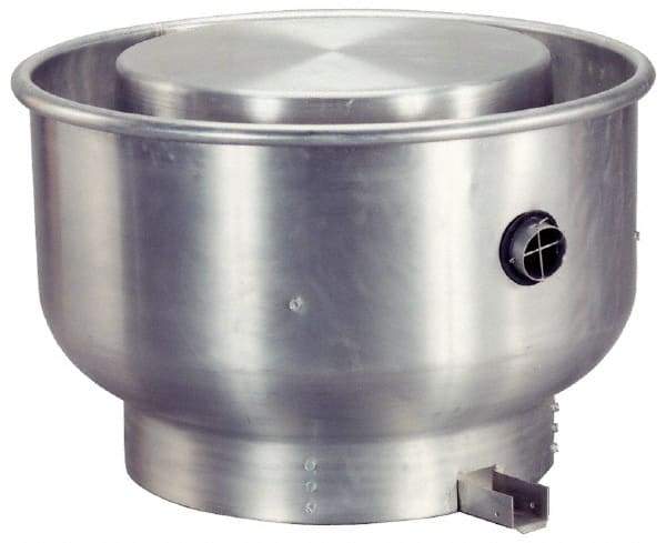 Fantech - 13-1/2" Blade, 2,419 CFM, Direct Drive Centrifugal Roof Exhauster - 1/2 hp, Open Dripproof Enclosure, Upblast Style, Single Phase, 115/230 Volts - Eagle Tool & Supply