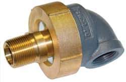 Barco - 3-1/8" Pipe, 3-1/8" Flange Thickness, 90° Casing, Straight Ball Swivel Joint - Bronze Ball & Nut with Iron Body, 340 psi Water, 240 psi Steam, Size Code 12, NPT Ends - Eagle Tool & Supply