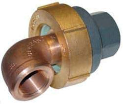 Barco - 4-1/4" Pipe, 4-1/4" Flange Thickness, Straight Casing, 90° Ball Swivel Joint - Bronze Ball & Nut with Iron Body, 300 psi Water, 200 psi Steam, Size Code 20, NPT Ends - Eagle Tool & Supply