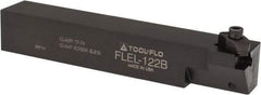 Tool-Flo - External Thread, Left Hand Cut, 3/4" Shank Width x 3/4" Shank Height Indexable Threading Toolholder - 4-1/2" OAL, FL 2R Insert Compatibility, FLE Toolholder, Series FLEL - Eagle Tool & Supply