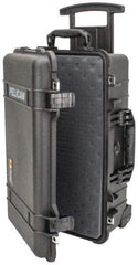 Pelican Products, Inc. - 13-13/16" Wide x 13-13/16" Deep x 9" High, Clamshell Hard Case - Black, Polypropylene - Eagle Tool & Supply