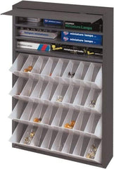 Durham - Storage Cabinet - Steel, 19" Wide x 4" Deep x 26-3/4" High, Gray - Eagle Tool & Supply