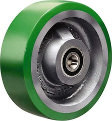 Hamilton - 6 Inch Diameter x 2 Inch Wide, Polyurethane on Cast Iron Caster Wheel - 1,200 Lb. Capacity, 2-1/2 Inch Hub Length, 3/4 Inch Axle Diameter, Sealed Precision Ball Bearing - Eagle Tool & Supply