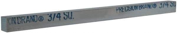 Made in USA - 12" Long x 3/4" High x 3/4" Wide, Zinc-Plated Key Stock - Low Carbon Steel - Eagle Tool & Supply